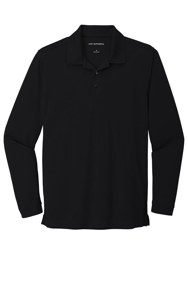 Port Authority® Dry Zone® UV Micro‑Mesh Long Sleeve Polo – K110LS