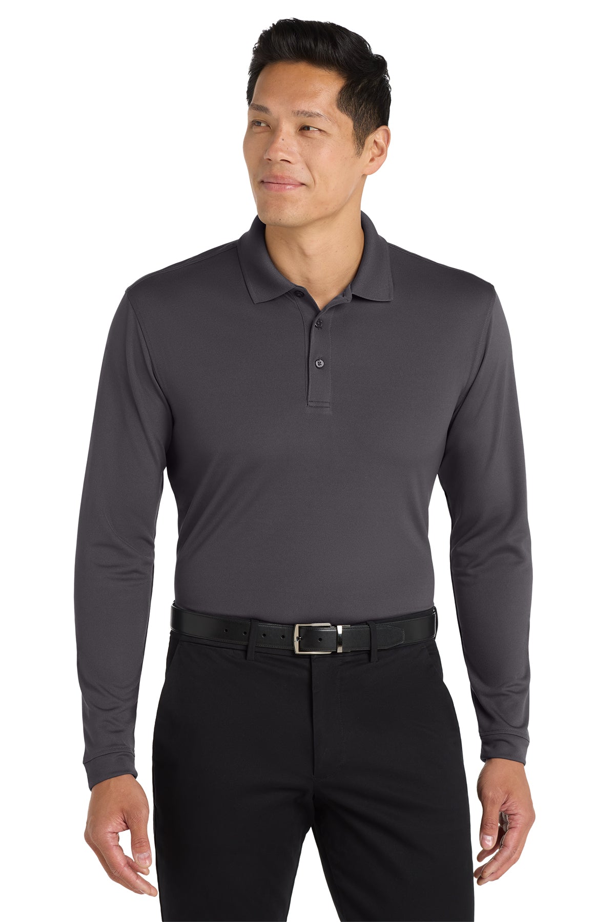 Port Authority® Dry Zone® UV Micro‑Mesh Long Sleeve Polo – K110LS