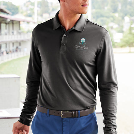 Port Authority® Dry Zone® UV Micro‑Mesh Long Sleeve Polo – K110LS