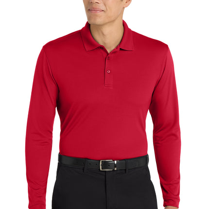Port Authority® Dry Zone® UV Micro‑Mesh Long Sleeve Polo – K110LS