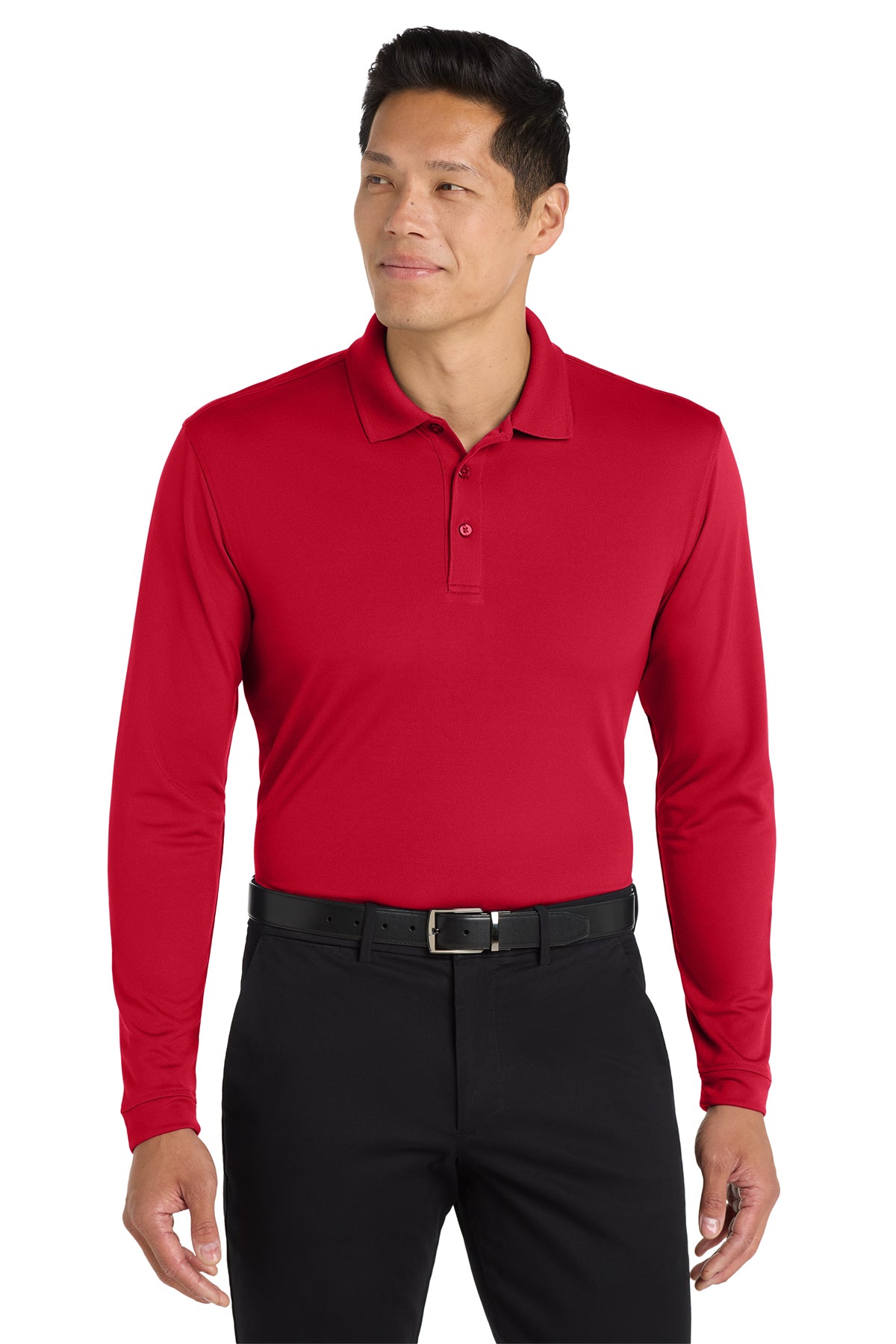 Port Authority® Dry Zone® UV Micro‑Mesh Long Sleeve Polo – K110LS