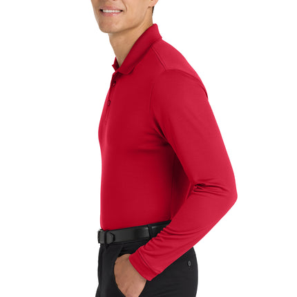 Port Authority® Dry Zone® UV Micro‑Mesh Long Sleeve Polo – K110LS