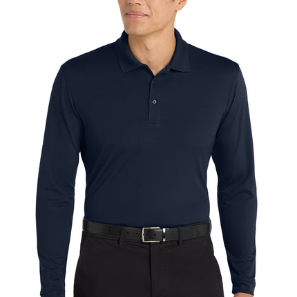 Port Authority® Dry Zone® UV Micro‑Mesh Long Sleeve Polo – K110LS
