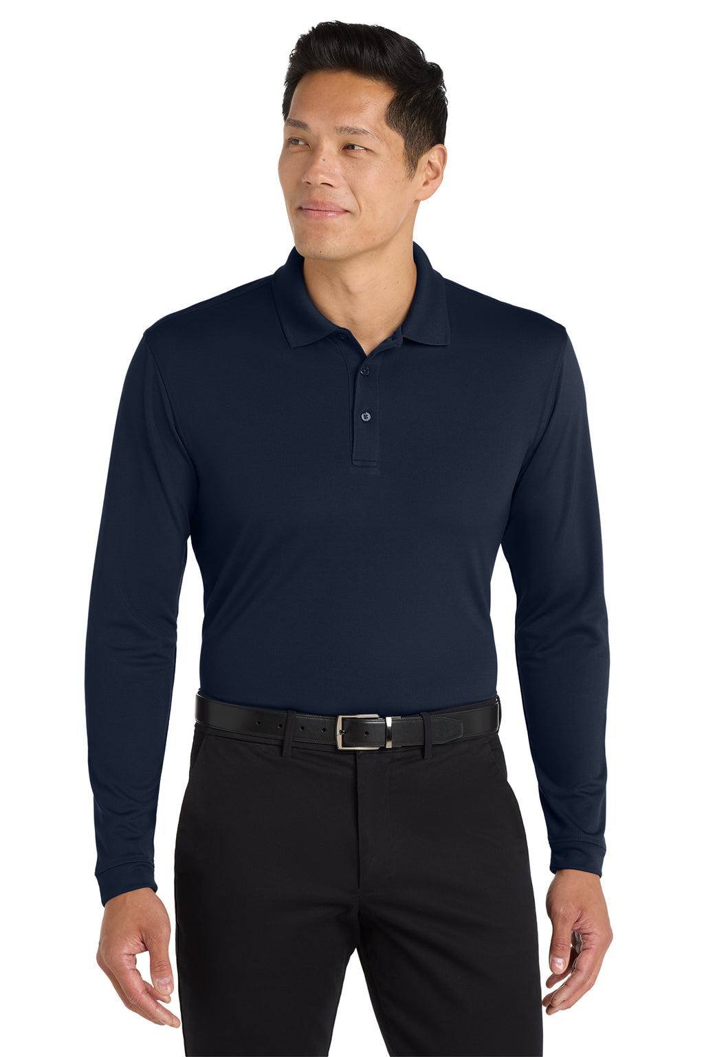 Port Authority® Dry Zone® UV Micro‑Mesh Long Sleeve Polo – K110LS