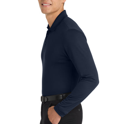 Port Authority® Dry Zone® UV Micro‑Mesh Long Sleeve Polo – K110LS
