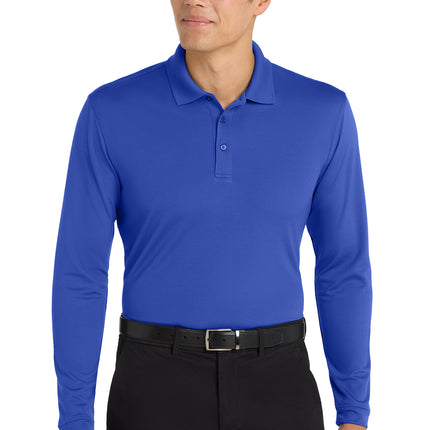 Port Authority® Dry Zone® UV Micro‑Mesh Long Sleeve Polo – K110LS