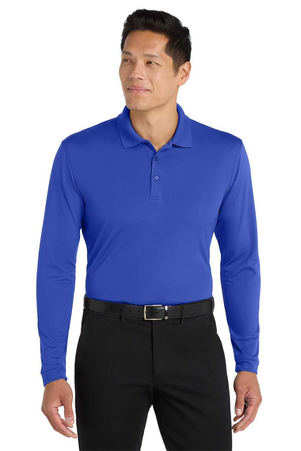 Port Authority® Dry Zone® UV Micro‑Mesh Long Sleeve Polo – K110LS