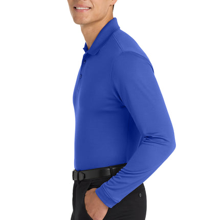 Port Authority® Dry Zone® UV Micro‑Mesh Long Sleeve Polo – K110LS