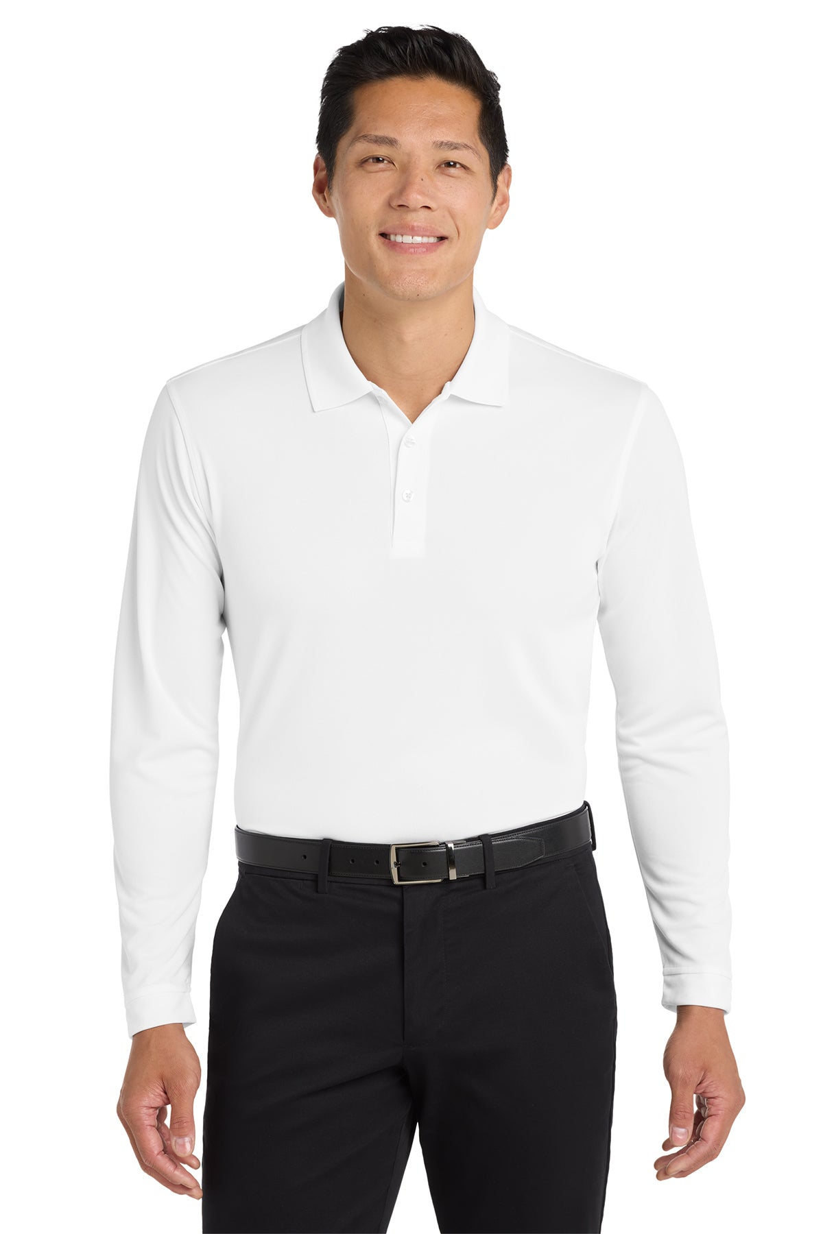 Port Authority® Dry Zone® UV Micro‑Mesh Long Sleeve Polo – K110LS