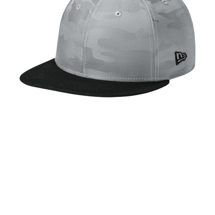 New Era® Camo Flat Bill Snapback Cap – NE407