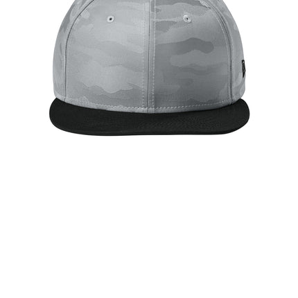 New Era® Camo Flat Bill Snapback Cap – NE407