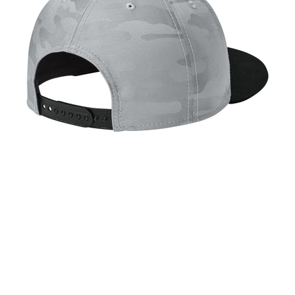 New Era® Camo Flat Bill Snapback Cap – NE407