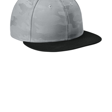 New Era® Camo Flat Bill Snapback Cap – NE407