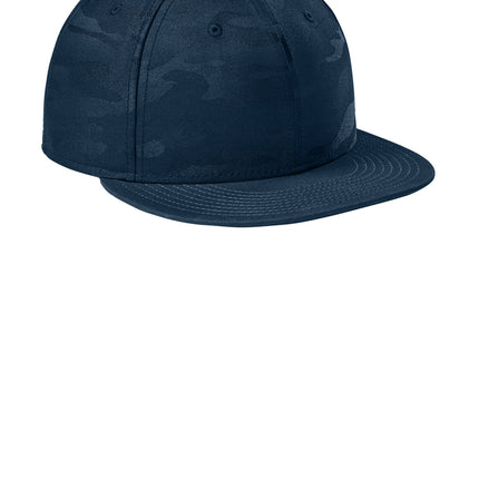 New Era® Camo Flat Bill Snapback Cap – NE407