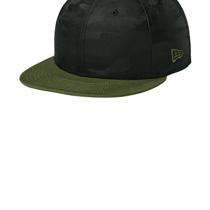 New Era® Camo Flat Bill Snapback Cap – NE407