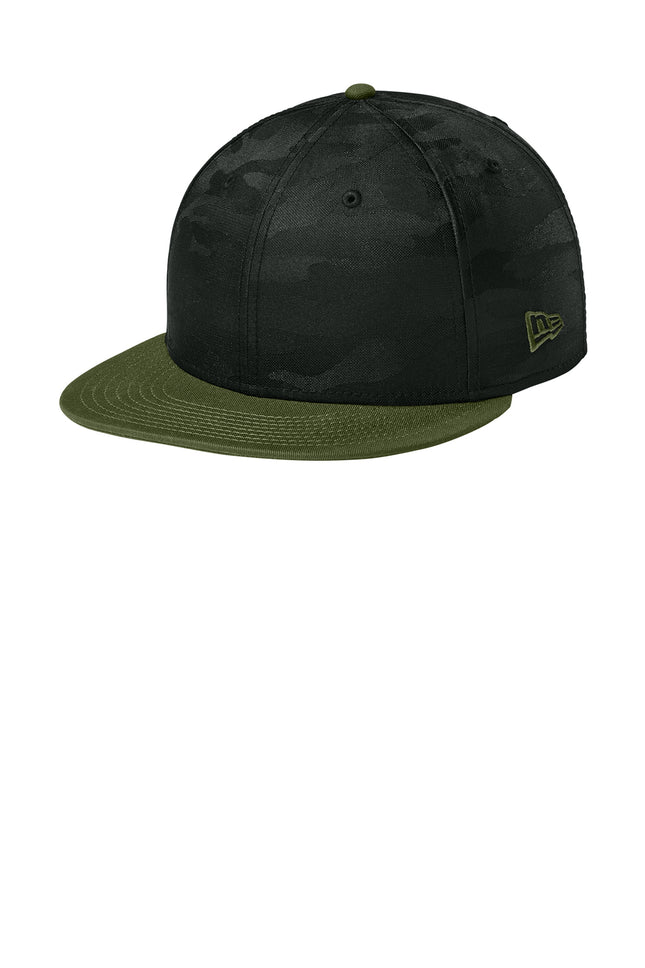 New Era® Camo Flat Bill Snapback Cap – NE407