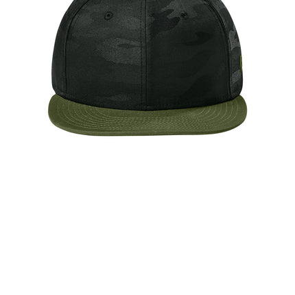 New Era® Camo Flat Bill Snapback Cap – NE407