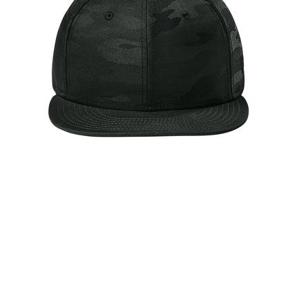 New Era® Camo Flat Bill Snapback Cap – NE407