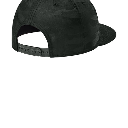New Era® Camo Flat Bill Snapback Cap – NE407