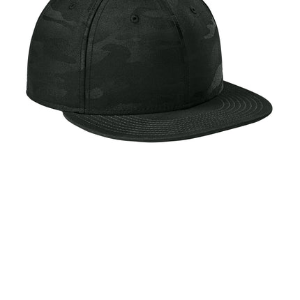 New Era® Camo Flat Bill Snapback Cap – NE407