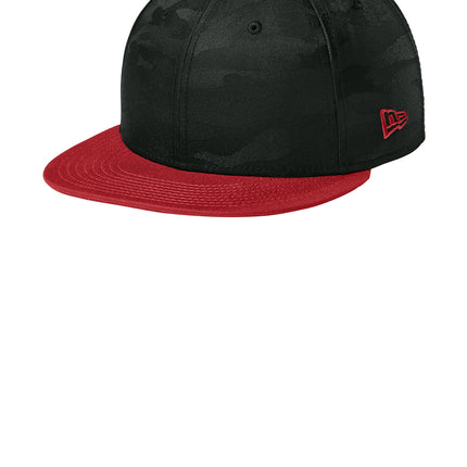 New Era® Camo Flat Bill Snapback Cap – NE407