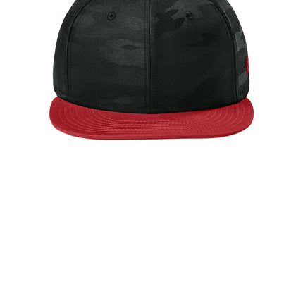 New Era® Camo Flat Bill Snapback Cap – NE407