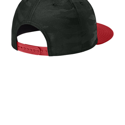 New Era® Camo Flat Bill Snapback Cap – NE407
