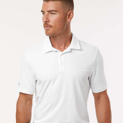 Adidas Men’s Textured Stripe Polo — A704
