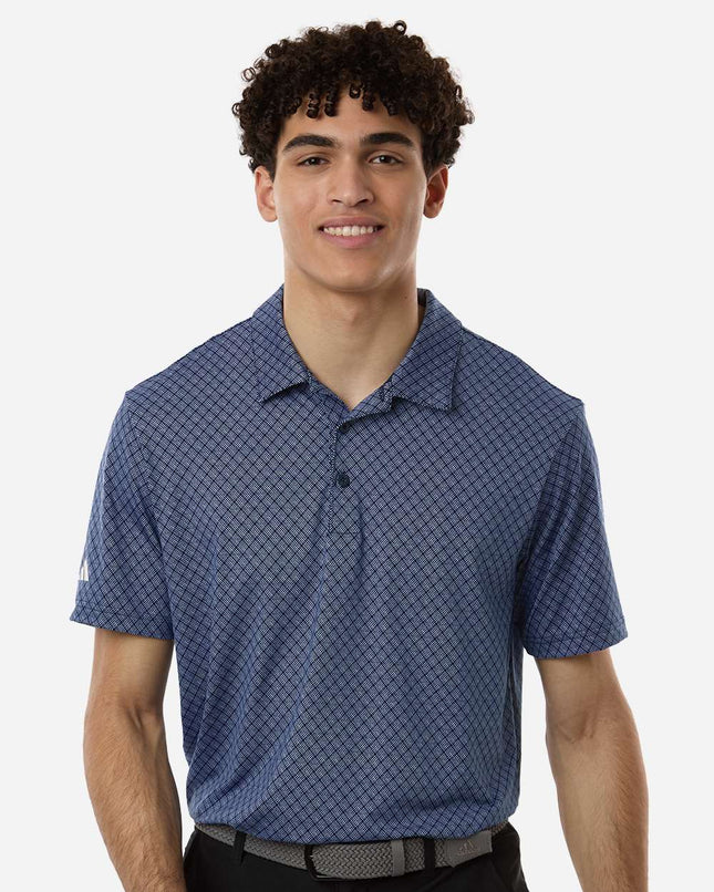 Adidas Men’s 4‑Way Stretch Printed Polo