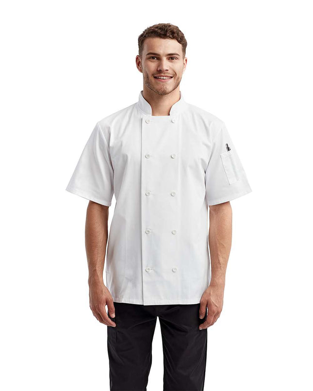Artisan Collection by Reprime Unisex Short Sleeve Recycled Chef Coat - RP656