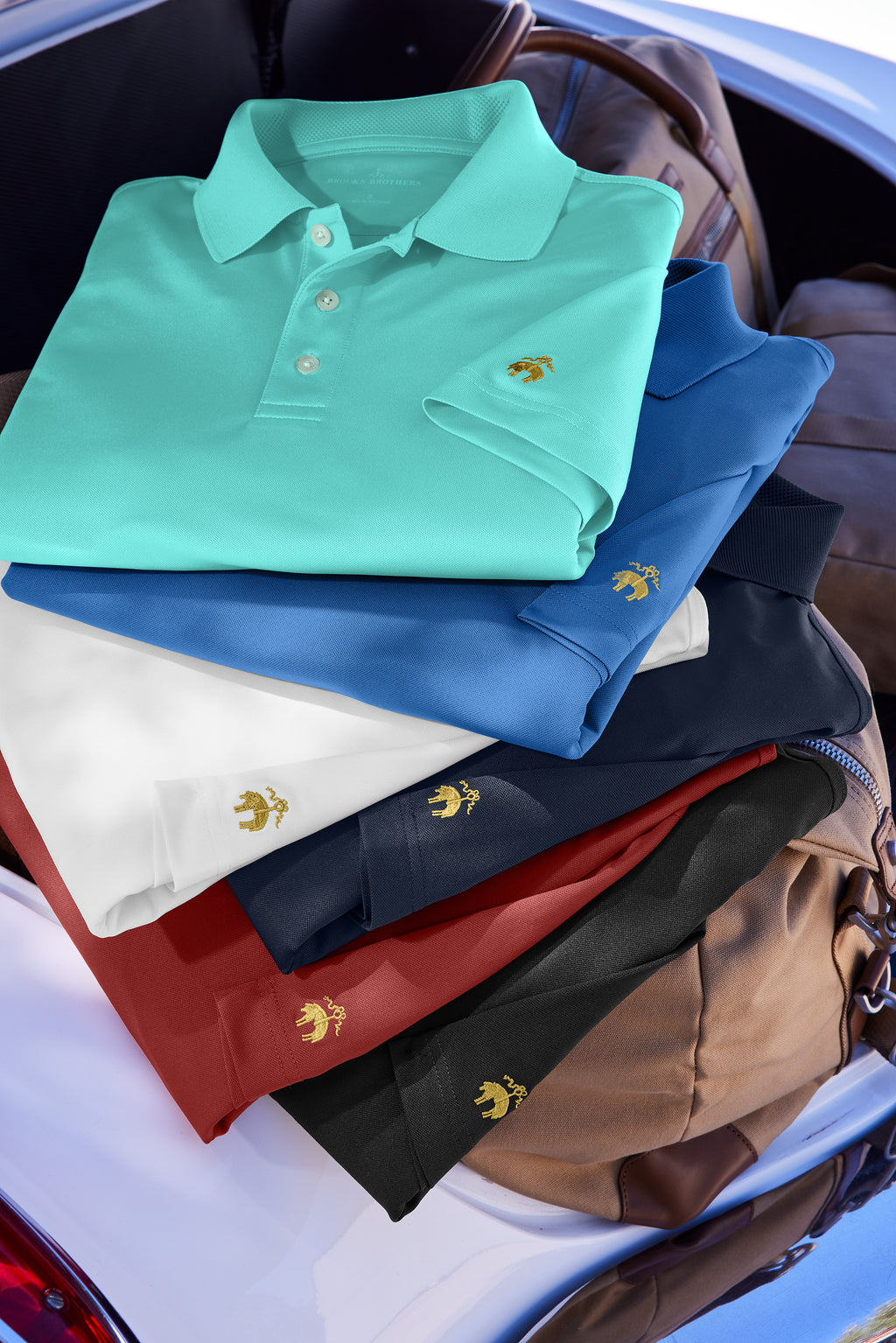 Brooks Brothers® Mesh Pique Performance Polo — BB18220