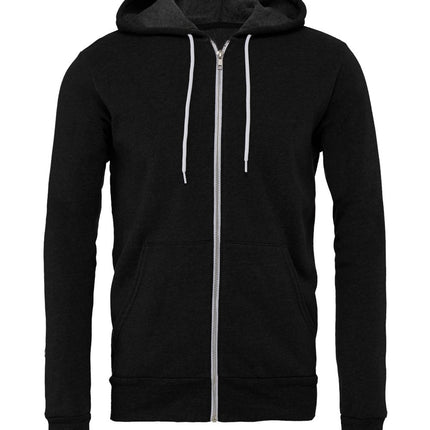 BELLA+CANVAS Unisex Sponge Fleece Full‑Zip Hoodie – 3739