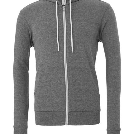 BELLA+CANVAS Unisex Sponge Fleece Full‑Zip Hoodie – 3739