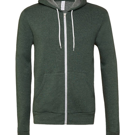 BELLA+CANVAS Unisex Sponge Fleece Full‑Zip Hoodie – 3739