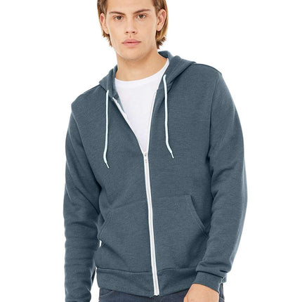 BELLA+CANVAS Unisex Sponge Fleece Full‑Zip Hoodie – 3739