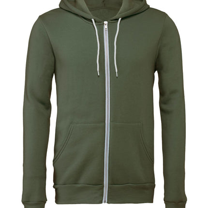 BELLA+CANVAS Unisex Sponge Fleece Full‑Zip Hoodie – 3739