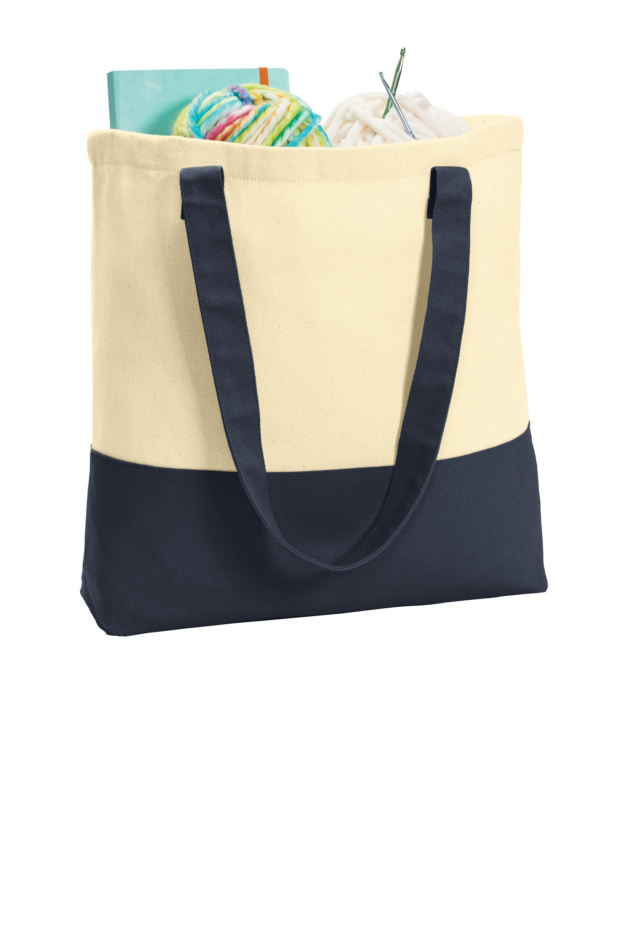 Port Authority® Colorblock Cotton Tote – BG414