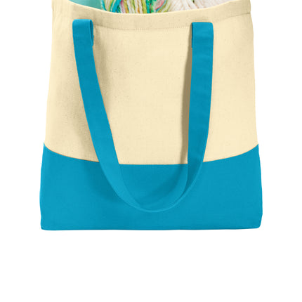 Port Authority® Colorblock Cotton Tote – BG414