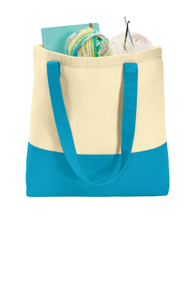 Port Authority® Colorblock Cotton Tote – BG414