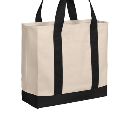 Port Authority® Cotton Canvas Two‑Tone Tote - BG429
