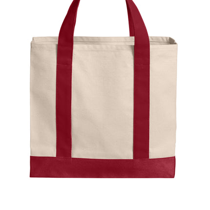 Port Authority® Cotton Canvas Two‑Tone Tote - BG429