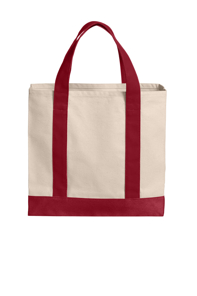 Port Authority® Cotton Canvas Two‑Tone Tote - BG429