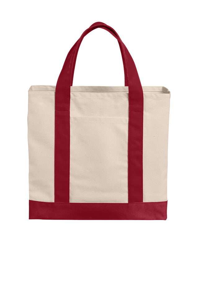 Port Authority® Cotton Canvas Two‑Tone Tote - BG429