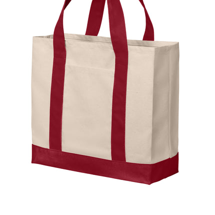 Port Authority® Cotton Canvas Two‑Tone Tote - BG429