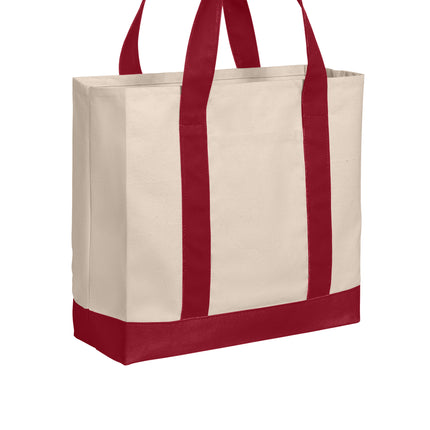 Port Authority® Cotton Canvas Two‑Tone Tote - BG429