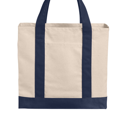 Port Authority® Cotton Canvas Two‑Tone Tote - BG429