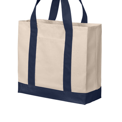 Port Authority® Cotton Canvas Two‑Tone Tote - BG429