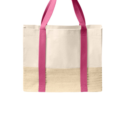Port Authority® Straw Market Tote – BG450