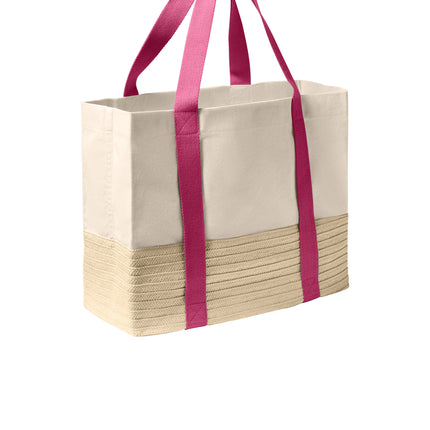 Port Authority® Straw Market Tote – BG450