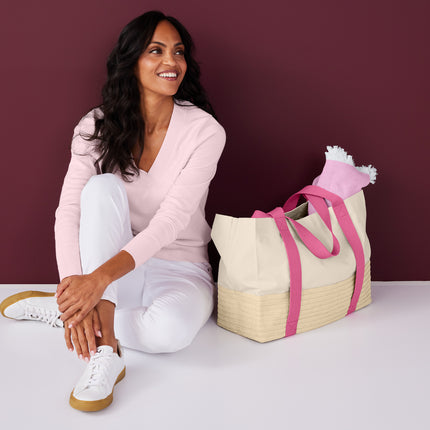 Port Authority® Straw Market Tote – BG450